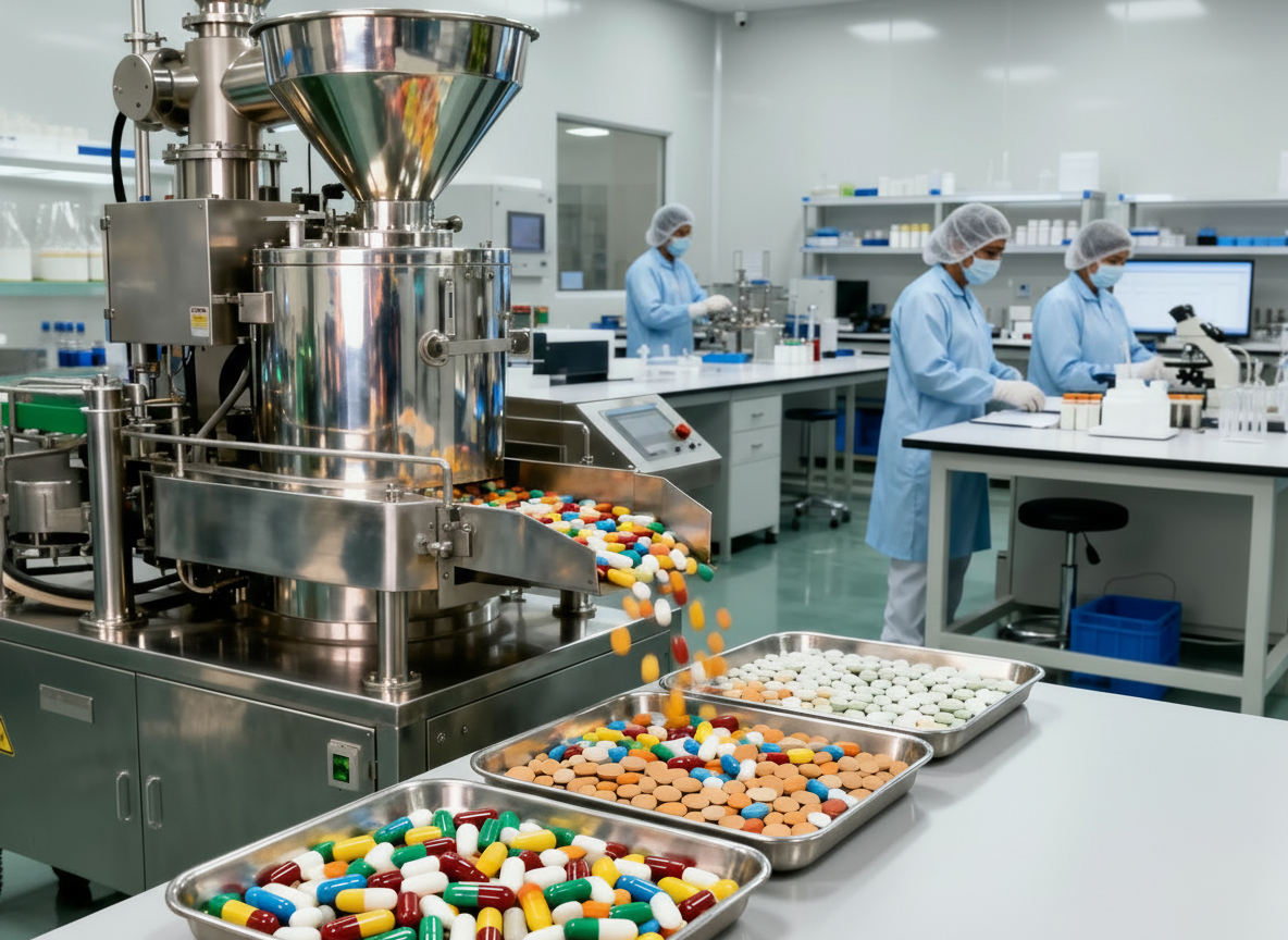 Man working on tablet