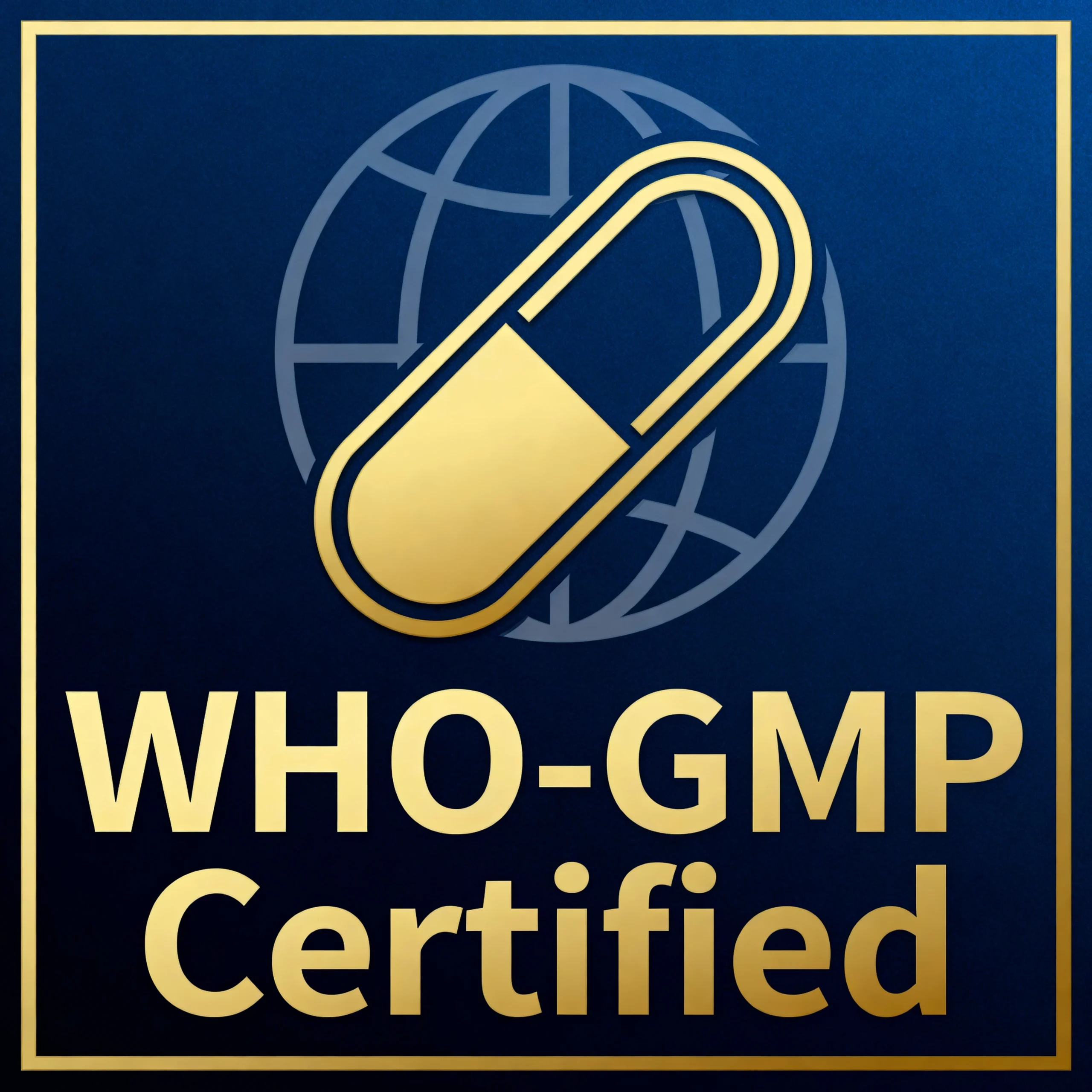 WHO GMP Certification Badge